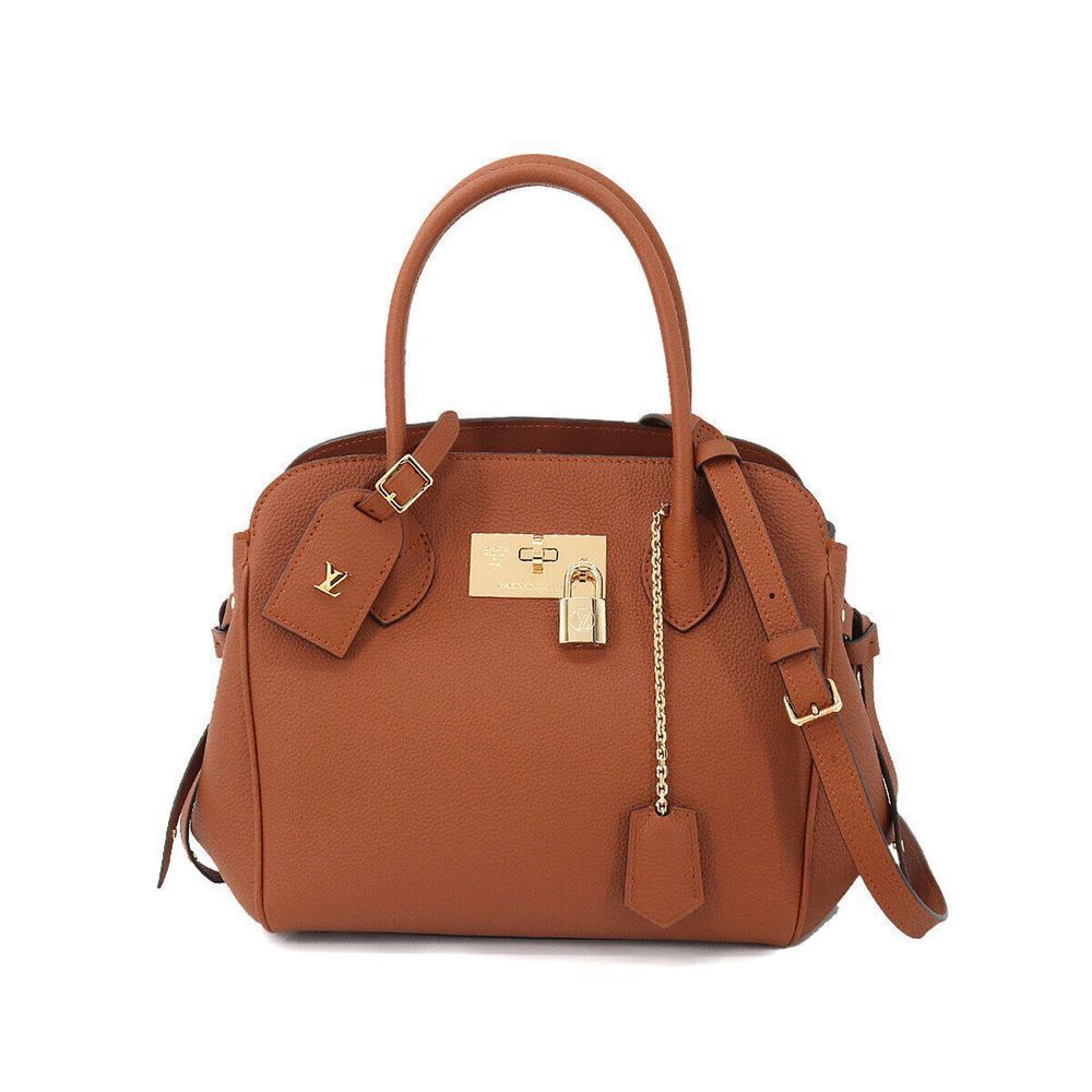 Louis Vuitton Milla PM 2way Hand Shoulder Bag Leather Gold